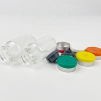 Flacon pharmaceutique transparent tubulaire en borosilicate de haute qualité 25mm D x 45mm H 10ml flacons en verre