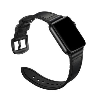 LYTOP nueva correa de pulsera de cuero suave negro de negocios para <span class=keywords><strong>Apple</strong></span> <span class=keywords><strong>Watch</strong></span> Ultra <span class=keywords><strong>Series</strong></span> 10 9 8 <span class=keywords><strong>7</strong></span> <span class=keywords><strong>6</strong></span> 5 4 3 2 1 SE banda Flexible - Product Image 1