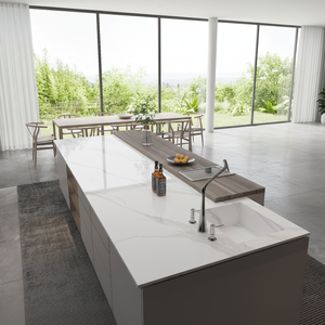 Super Jumbo Modern 3D Ink Kitchen Countertop Full Body <strong>Artificial</strong> <strong>Stone</strong> Factory 3D Ink Quartz Slab Big Slab Form 3D Model Design - Product Image 6