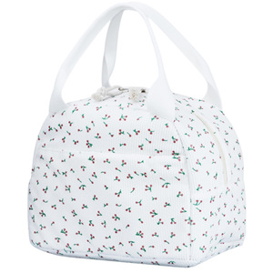 Insulated Lunch Bag <b>Large</b> Capacity Reusable Tote For Office Workers And Students With Floral Print Design - Product Image 5