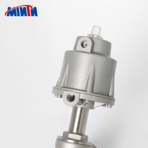 Válvula de Asiento Angular Accionada Neumáticamente, Válvula de Pistón con Actuador de Aluminio - Product Image 4