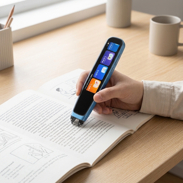 Text Scanning Reading Pen Custom Function OCR and TTS for Reading Books English German Italian Spanish French Language Support