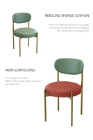 Chaise en rotin de luxe avec structure en fer pour restaurant et café - Vente flash (chaise uniquement)