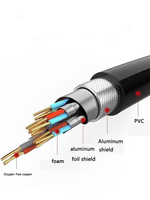 Câble DP 8K 1.4V HD Mâle-Mâle en Métal avec Boucle, Câble Optique en PVC pour Vidéo, PC, Ordinateur Portable, Téléviseur, Projecteur, Lecteur DVD