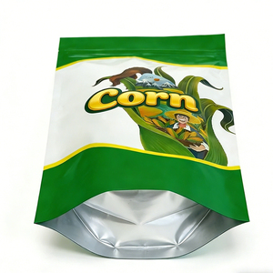 Sacs d'emballage alimentaire personnalisés imprimés finition mate pour aliments pour animaux, chips de <span class=keywords><strong>banane</strong></span>, maïs, avec fermeture éclair auto-adhésive - Product Image 3