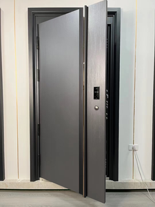 Tùy Chỉnh Thiết Kế Hiện Đại Nhôm Trục Cửa Ra Vào An Toàn Bằng Gỗ Nhập Với An Ninh Cổng Chính Cho Nhà Bên Ngoài - Product Image 2