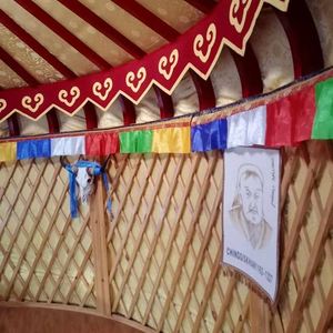 Grande tente spatiale <span class=keywords><strong>Yourte</strong></span> <span class=keywords><strong>en</strong></span> <span class=keywords><strong>bois</strong></span> massif pur avec salle de bain Resorts Luxury For Glamping Safari Tent - Product Image 5