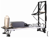Torre de Pilates Reformer de Aluminio de Altura Media, Portátil y Ajustable, Equipo de Fitness Comercial y Doméstico para Entrenamiento en Estudio