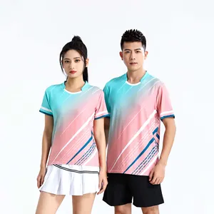 Comfortable Breathable Outdoor Customized Tennis Sport Wear Workout Top Quality Badminton Jersey Uniform Clothes For Men Women