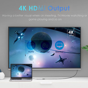 Di động <span class=keywords><strong>USB</strong></span> C HUB 5 trong 1 loại C Docking Station với 4K HD 3 <span class=keywords><strong>USB</strong></span>-A 100 wát giao hàng điện Multiport Adapter <span class=keywords><strong>USB</strong></span> 3.0 giao diện - Product Image 3