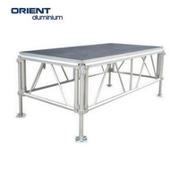 Estructura de armazón de aluminio para escenario, estructura portátil barata