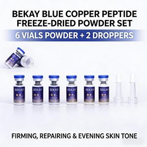 GHK-Cu Péptido de Cobre Azul en Polvo Liofilizado, Niacinamida, Ácido Hialurónico, Suero Facial Antienvejecimiento y Reparador, Polvo Liofilizado - Product Image 1