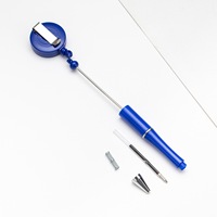 Stylo à perles rétractable avec cordon de serrage, pour la création de badges nominatifs DIY pour médecins et infirmières, encre noire, écriture 1,0 mm