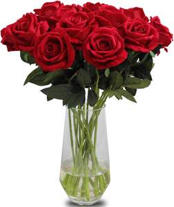 Rosas de Terciopelo Hechas a Mano, Venta al por Mayor, Alta Calidad, Tallos Individuales, Cabezas de Flores Artificiales para el Hogar, Bodas, Fiestas, Día de la Madre - Product Image 1