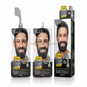 Shampoo colorant pour barbe bio Dexe, crème colorante grise noire pour hommes et femmes, peigne du fabricant d'origine inclus, OEM ODM - Product Image 2