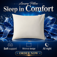 Taie d'oreiller d'hôtel 100 % coton blanc, douce, style enveloppe, durable, linge de lit d'hôtel, vente en gros, logo personnalisé