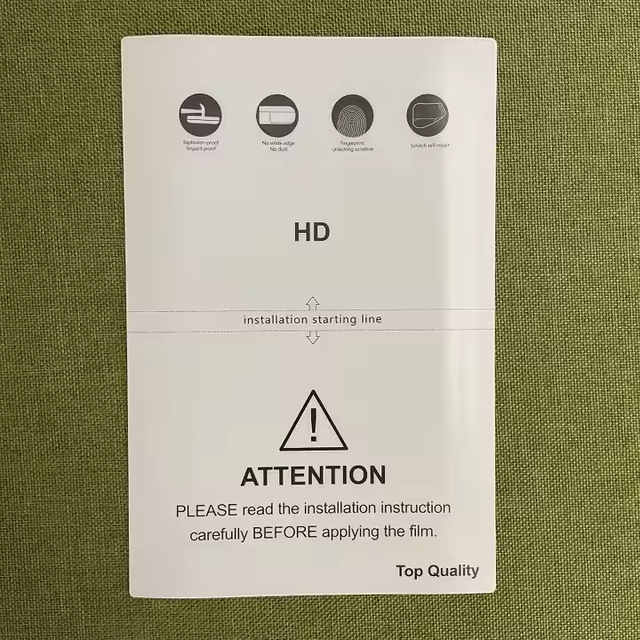 Hydrogel Sheet for Film Cutting Machine Plotter Cellphone Screen Protect HD Matte Privacy Movies Back Sticker