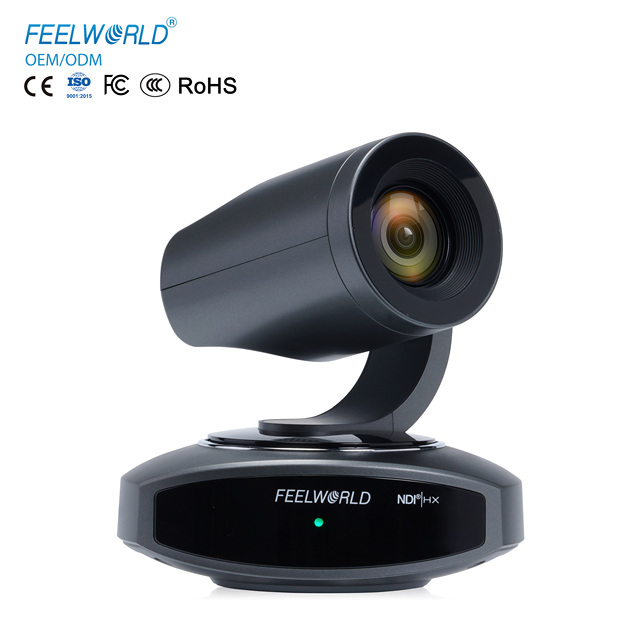 FEELWORLD NDI10X NDI|HX PTZ Camera, 4K 10x Optical Zoom, AI Human Tracking, Perfect for Video Conference & Broadcasting