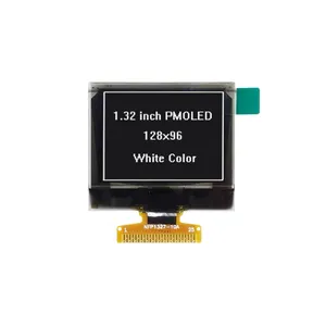 1.32 inç 128*96 beyaz renk Mono OLED ekran 1.3 inç 30Pin SPI I2C paralel monokrom PMOLED ekran LCD modül paneli SSD1327
