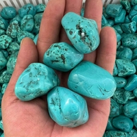 Cristaux spirituels très demandés de 20-30 mm, pierres de guérison, pierres de turquoise verte, pierres de cristal polies pour la décoration