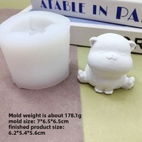 Moules en silicone en forme de chatons et animaux de dessin animé pour la pâtisserie de mousses au chocolat et les bougies faites main, compatibles micro-ondes et lave-vaisselle