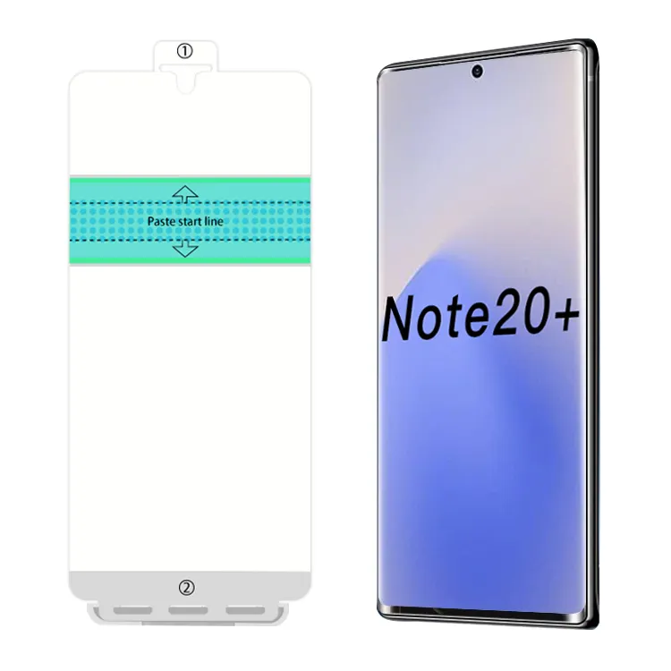 ขายส่งโรงงานราคา2021New ป้องกันรอยขีดข่วนเต็มรูปแบบปกฟิล์ม TPU ป้องกันหน้าจอสำหรับ Samsung Galaxy Note 20U