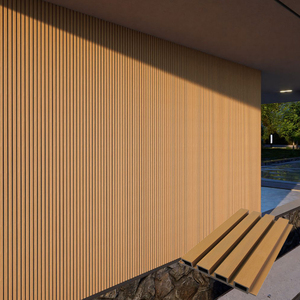 Pannelli di Rivestimento Esterno in WPC Teak Co-estruso di Seconda Generazione, Impermeabili e Antiumidità, per Ville - Product Image 2