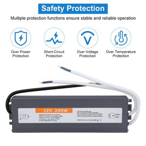Convertisseur de courant ESann 12V 200W AC/DC, alimentation, <span class=keywords><strong>transformateur</strong></span> <span class=keywords><strong>LED</strong></span> pour guirlande lumineuse <span class=keywords><strong>LED</strong></span>, étanche IP67 pour extérieur - Product Image 2