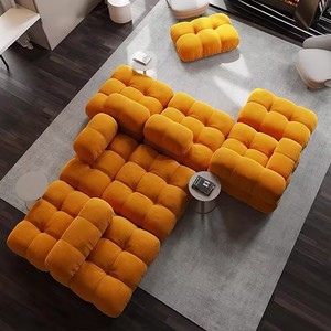 Set di Mobili Modulari Nordici Creativi INS Minimalisti di Lusso Leggero con Pulsante di Trazione Combinazione Libera con Schiuma ad Alta Densità - Product Image 2