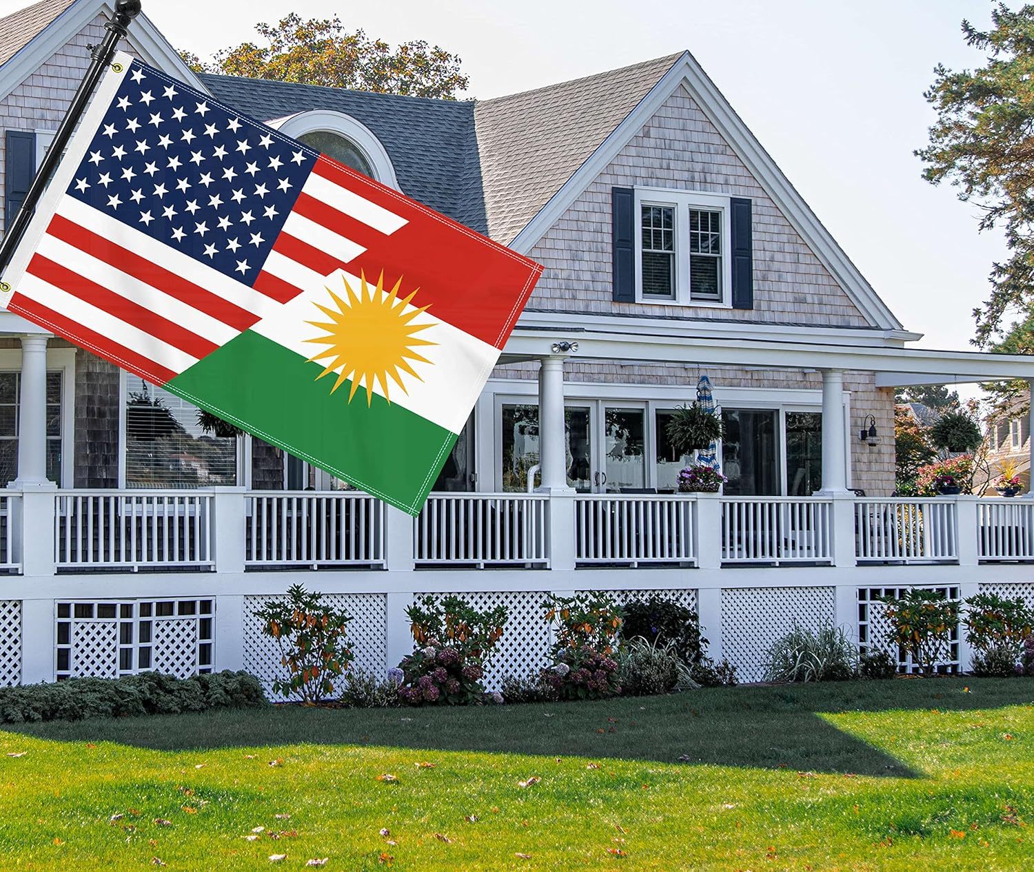 Collezione di icone di bandiere dei paesi del continente americano | Vettore Premium