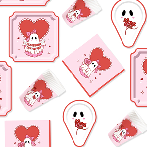 DAMAI Nuevo Juego de Vajilla Especial para Fiesta de Halloween, Incluye Platos de Papel de 9 y 10.5 Pulgadas, Vasos y Servilletas para Fiesta de Halloween - Product Image 3