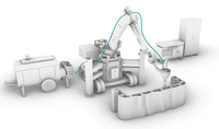 Robot d'impression 3D industriel pour la construction GEO RC1-3100 Kuka KR210, bras de 3100 mm haute flexibilité pour l'architecture et l'aménagement paysager