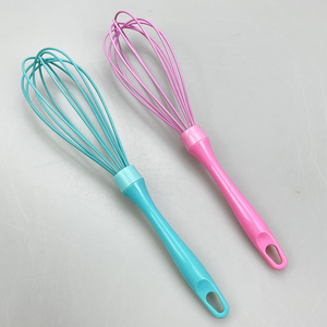 Phới đánh trứng <span class=keywords><strong>mini</strong></span> bằng silicon nhiều màu sắc, không dính, dùng tay, kiểu bóng bay - Product Image 3