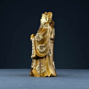 Estatua de cobre del Dios de la riqueza, figura hecha a mano para decoración del hogar, regalo de Año Nuevo Chino, regalos de negocios DS085 - Product Image 3