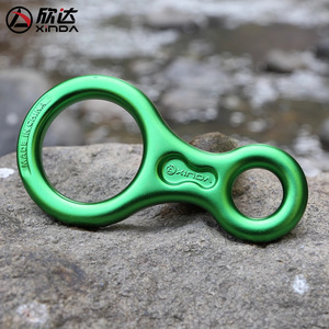 Dispositivo de seguridad Xinda Figure Eight Descender de aleación de aluminio para escalada en roca y rápel. - Product Image 2