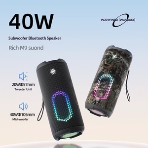 Haut-parleur portable au lithium M9, populaire sur Internet, en promotion, avec 5.3 haut-parleurs, 40W de puissance élevée, grand volume, lumière d'ambiance stroboscopique - Product Image 3
