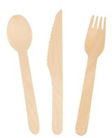 Offre Spéciale : Ensemble de Couverts en Bois Biodégradables de 160 mm pour la Restauration