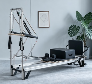 <span class=keywords><strong>Reformer</strong></span> de <span class=keywords><strong>Pilates</strong></span> de Lujo de Grado Profesional con Torre y Diseño de Riel Completo, Equipo Igual al Usado en Estudios Privados, en Venta - Product Image 1