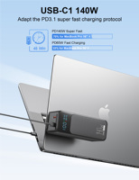 Power Bank 27000mAh 99.9Wh PD140W Pengisian Daya Laptop Tiga Port 162.5W Lampu LED 3W 300LM Grosir