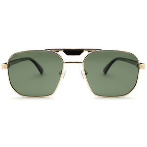 Luxury Designer Double Bridge Men <b>Sunglasses</b> Fashion Custom Logo Polarized <b>Square</b> Metal Women Sun Glasses with High Quality - Product Image 2