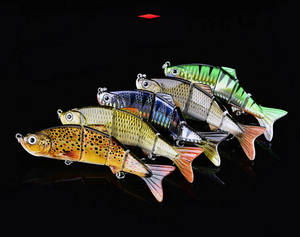 25cm/145g Dur Swimbait Nage Multi-articulé <span class=keywords><strong>Leurre</strong></span> Muskie Pêche au Brochet Qui Coule Lentement Brochet Leurres - Product Image 5