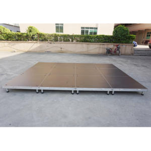 Escenario Portátil Modular de Aluminio Ligero de 4x8 pies para Exteriores, Superficie Antideslizante, Fácil Montaje, Certificado CE, Aprobado por TUV - Product Image 1