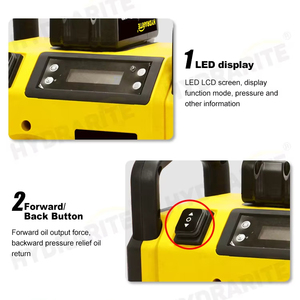 RUIQI 18-Volt <b>Battery</b> Powered 700Bar Cordless Hydraulic <b>Pump</b> HHB-700LD CE Certified OEM Support High Metering - Product Image 2