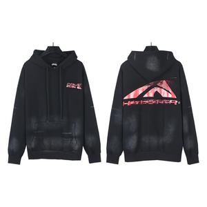 Nuova Collezione 2025: Felpa con Cappuccio Unisex in Cotone 100% Lavato con Acido, Stile High Street, con Zip e Stampa Digitale a Stelle - Edizione Infernale - Product Image 3