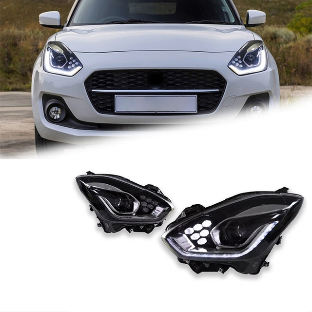 FT Car Lights for Suzuki Swift LED Headlights 2019-2021 Swift LED Projetor Headlamp Daytime Running Light Automotive Accessories