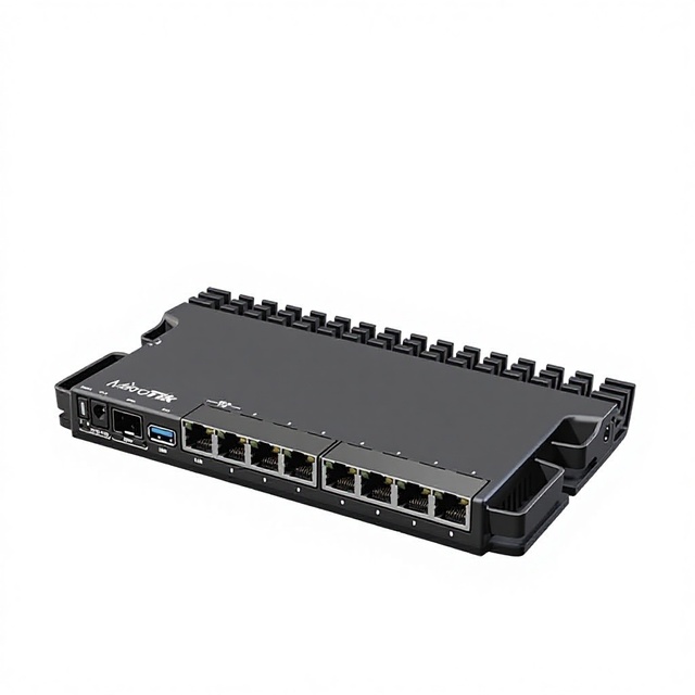 Mikrotik RB5009UG+S+IN 1Gbps Router with 9 LAN Ports and USB for Small Homes and Businesses As a Wired Router