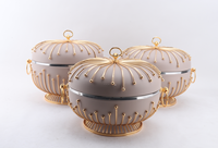 Réchauds de Luxe Design 3.5L 4.5L 5.5L avec Couvercles Esthétiques Cage à Oiseaux – Ensemble Moderne et Chic pour Présentation Buffet