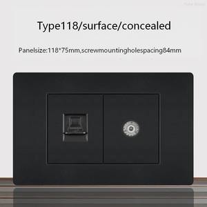 Interruptor de pared moderno, enchufe de pared, interruptor de TV y toma de corriente para el hogar, la oficina y el hotel - Product Image 4