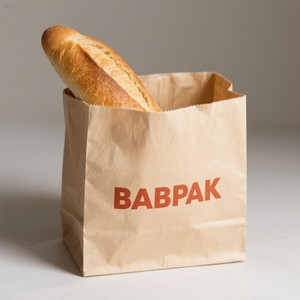 White Kraft Paper <b>Bags</b> Custom Logo Takeaway Shopping <b>Bags</b> Food Packaging Carrier <b>Bags</b> - Product Image 5