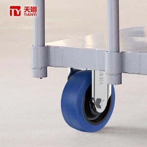 Roulettes pivotantes robustes TIANYI en acier inoxydable 304 avec frein pour chariots médicaux, alimentaires et industriels - Product Image 3